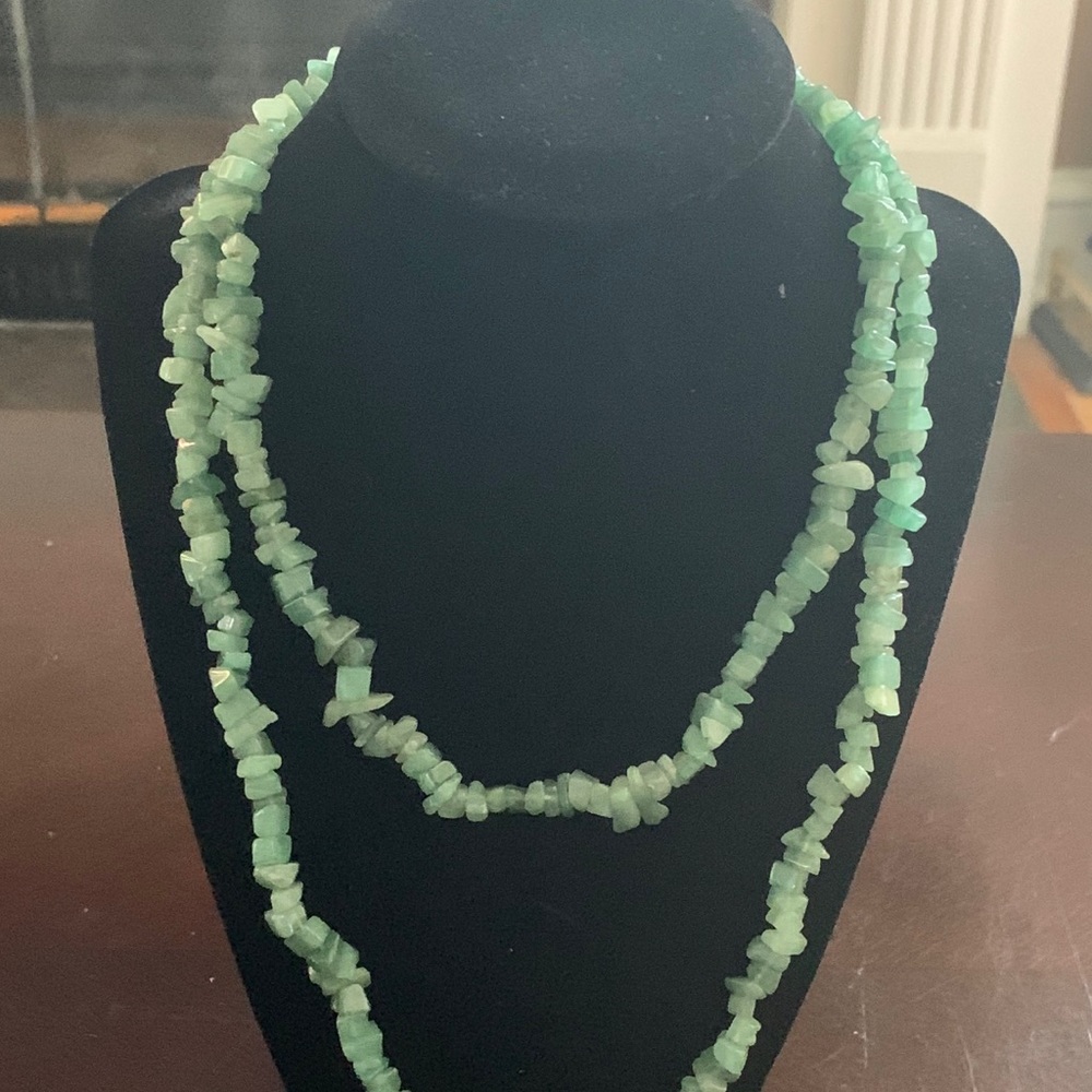 Beautiful Green Aventurine stone necklace